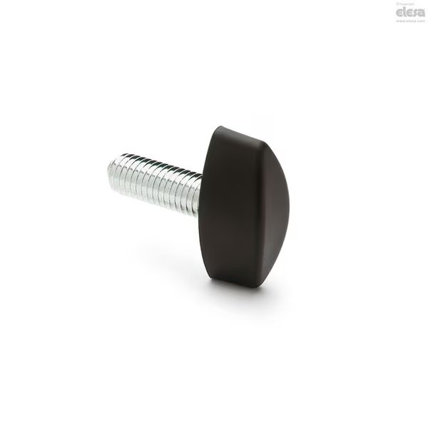 Zinc-plated steel threaded stud, CT.476/40 p-M6x20, Elesa, Mfr#: CT.476-p